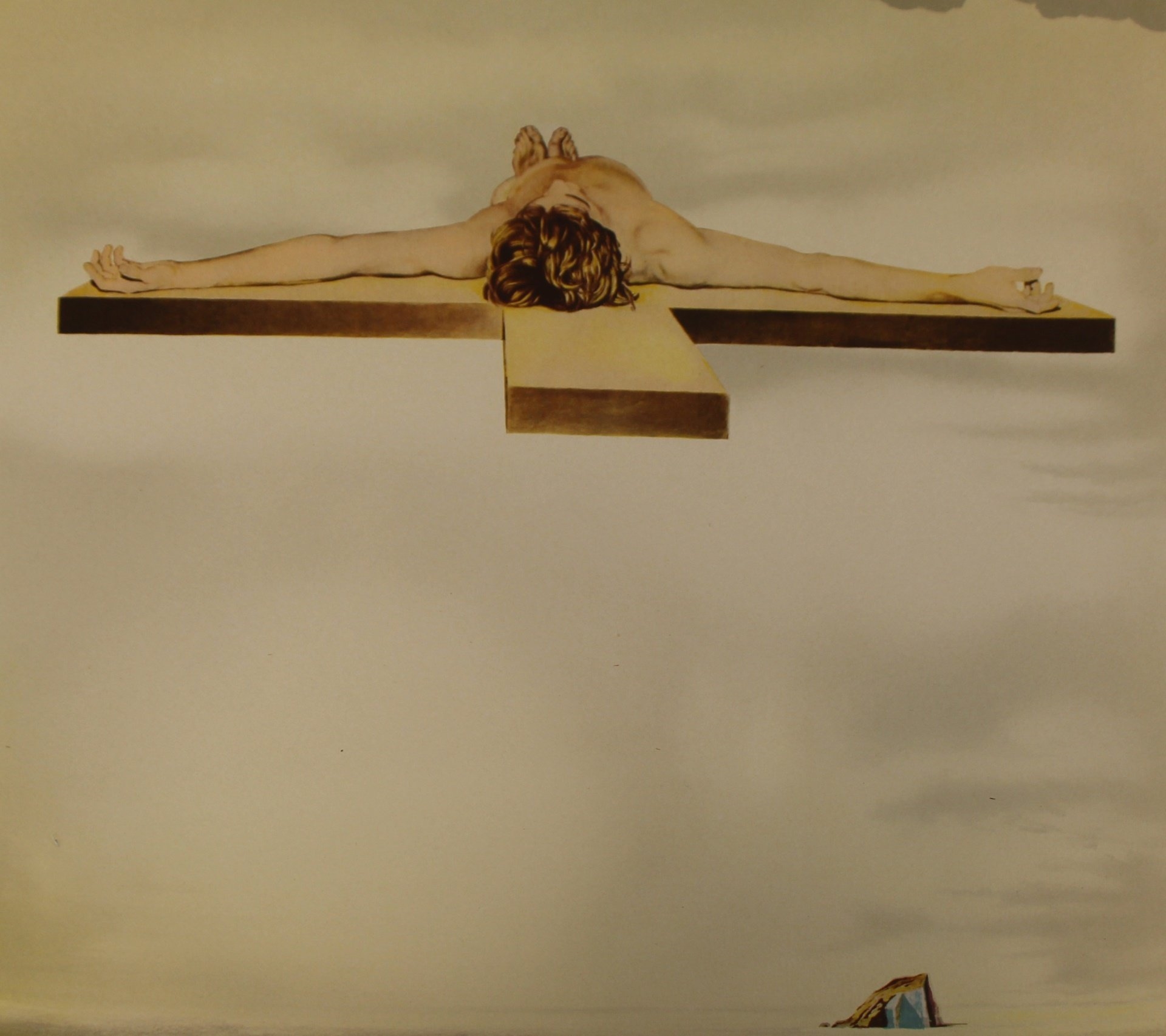 Artwork by Salvador Dalí, Crucifixion (Christ of Gala), Made of Lithograph
