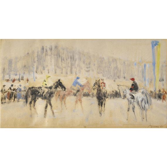 Polospieler by Leonhard Meisser, 1961