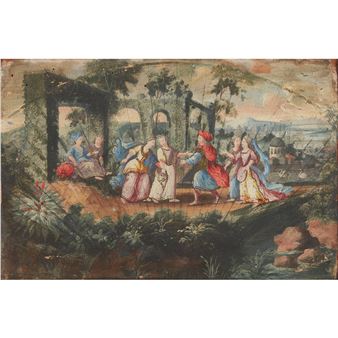 FRENCH PAINTED FAN - Fiona French