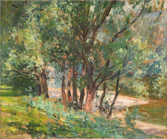 THE CREEK AT STANWELL PARK by E. Phillips Fox, 1914