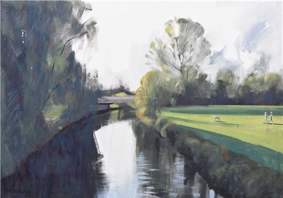 SMALL RIVER ENGLAND #3: MORNING LIGHT by Nicholas Ferenczy