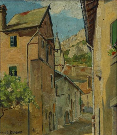 "French Village" by Douglas Robert Dundas, c1960's