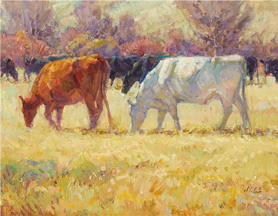 Cattle, Early Spring - Joyce Lee
