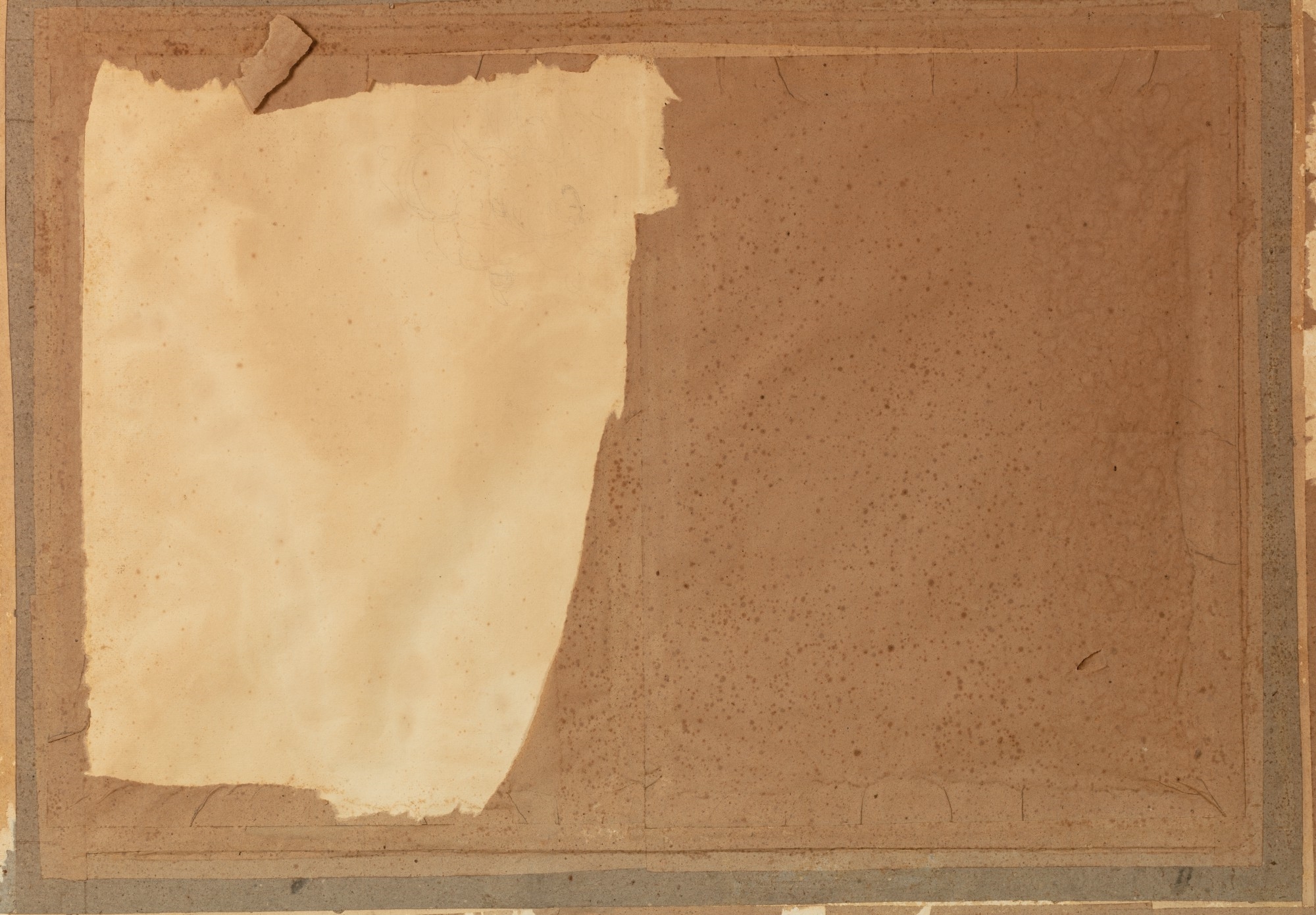 Artwork by Giuseppe Cades, THE SUICIDE OF AJAX, Made of Black chalk, brown ink, brown wash heightened with white on paper