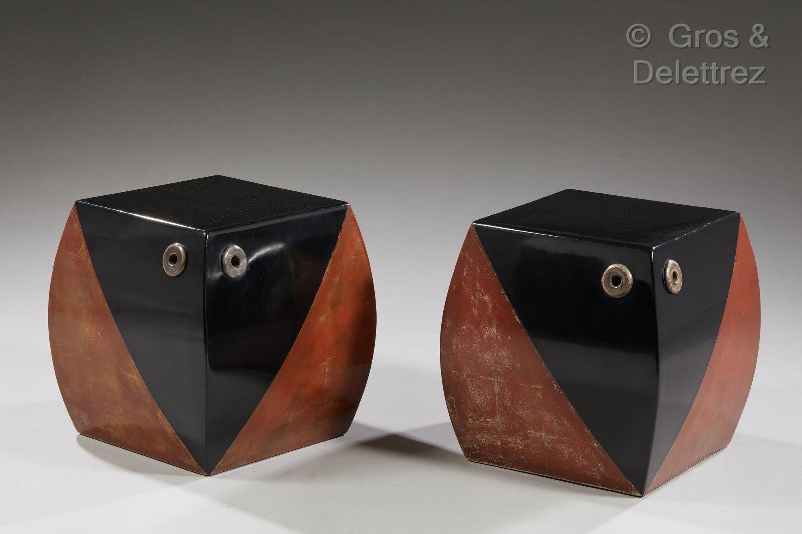 Two Works: Stools by Pierre Legrain, Circa 1925