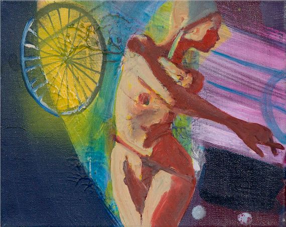 Mannequin mit Fahrradrad by Bettina Semmer, 2016