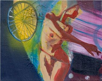 Mannequin mit Fahrradrad - Bettina Semmer