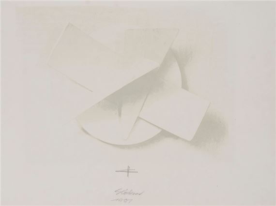 o.T. (abstraktes Stillleben) by Hermann Glöckner, 1981
