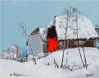 Peisaj de iarnă - Constantin Tofan