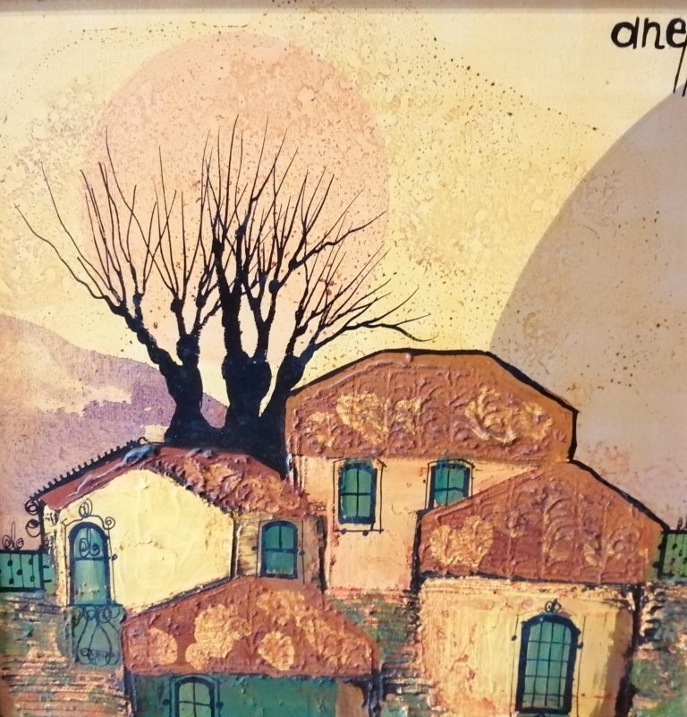 Artwork by Liny Aneff, Casas y techos, Made of Acrylic on canvas