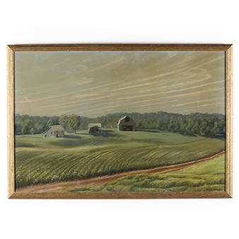 Panoramic View of a Farm - C. Eugene Haldeman