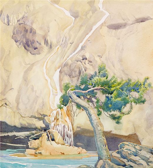 The Stream by Walter Joseph Phillips, dated 1956