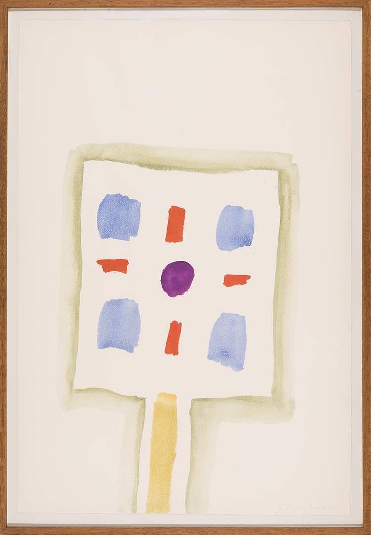 Artwork by Kenneth Lochhead, Stem Star, Made of watercolour on paper