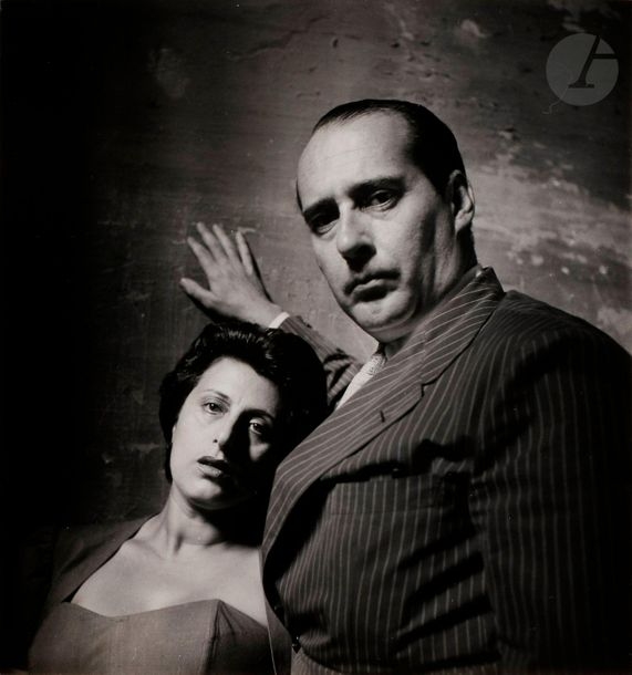 Roberto Rossellini and Anna Magnani by Irving Penn, 1948