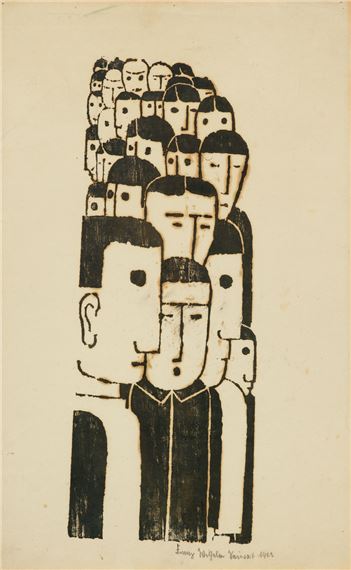 Masse by Franz Wilhelm Seiwert, 1922
