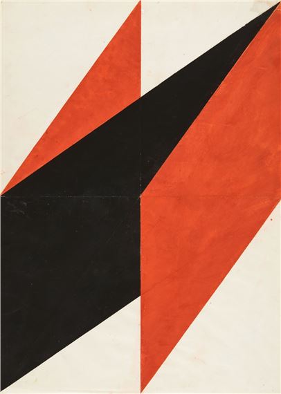 Phase 3, Faltung in der Fläche by Hermann Glöckner, 1981