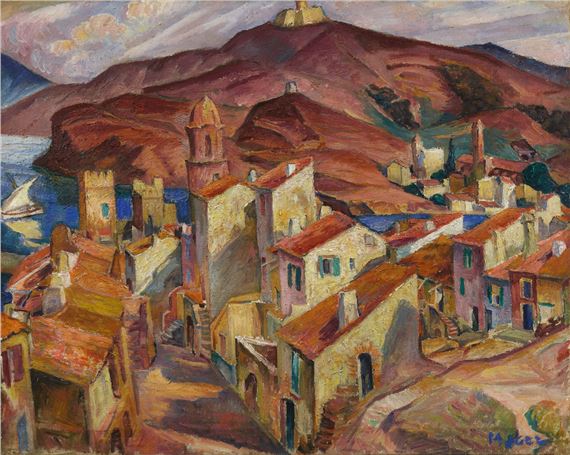 Stadt in der Provence by Maria-Mela Muter, 1923