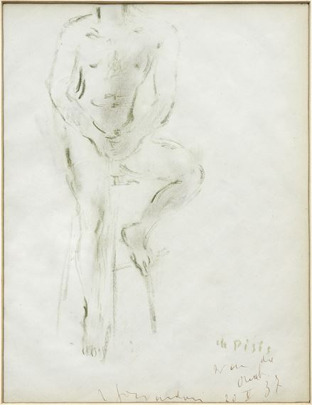 Nudo maschile by Filippo de Pisis, 1937