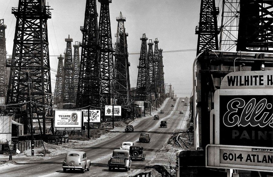 Andreas Feininger Signal Hill oil field. (1944) MutualArt