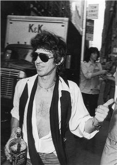 Keith Richards outside the Danceteria nightclub. New York, USA - David Mc Gough