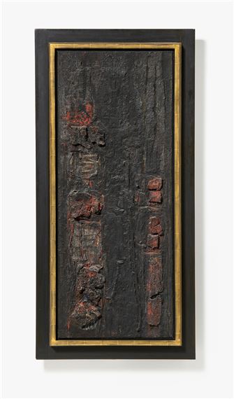 "Borkenbild". by Karl Fred Dahmen, 1958