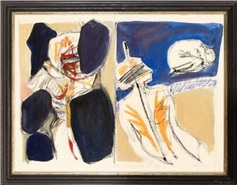 Composition with figurative elements - Franziska Stubenrauch