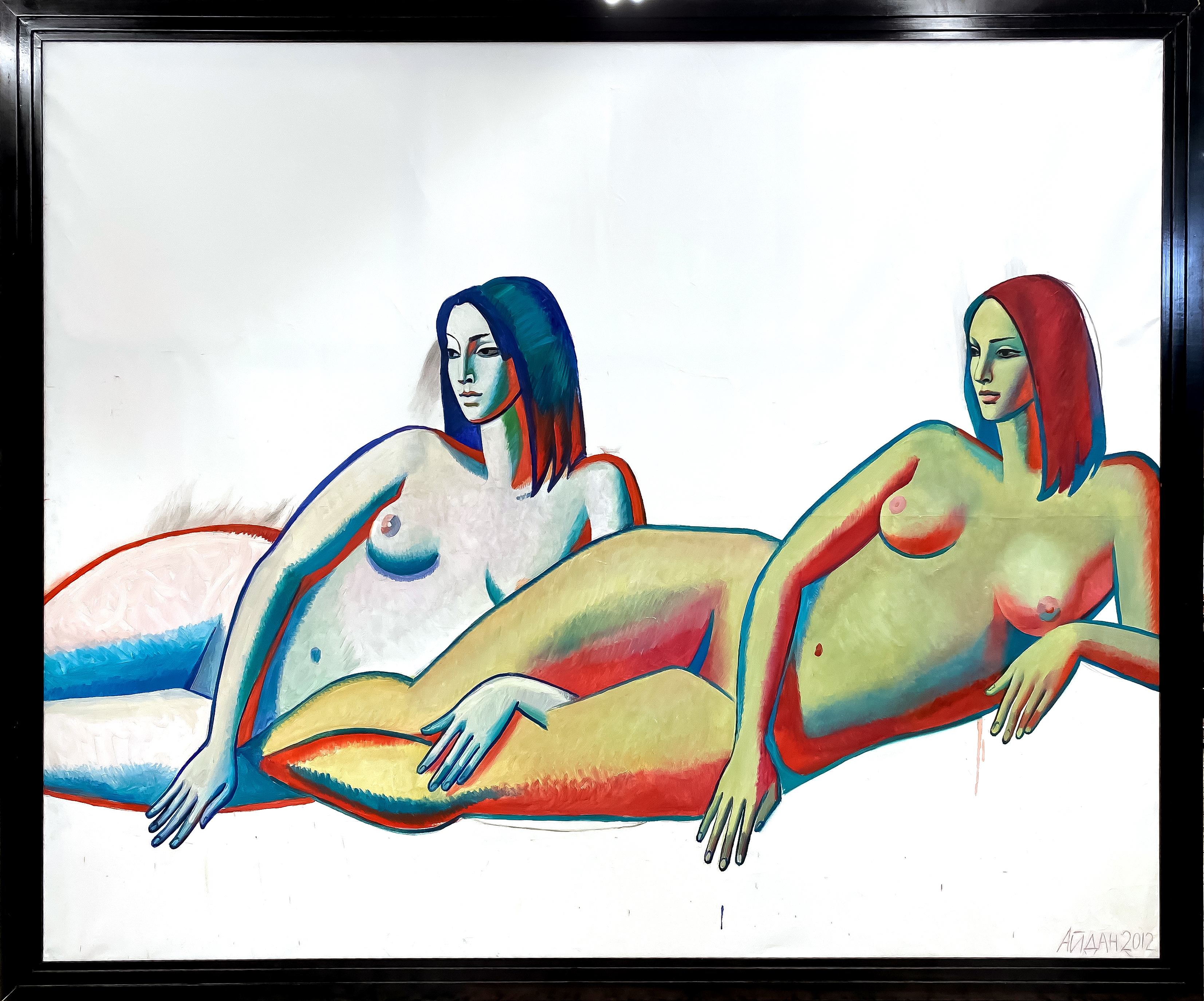 Two lying, weiglichen nudes by Aidan Salakhova, 2012