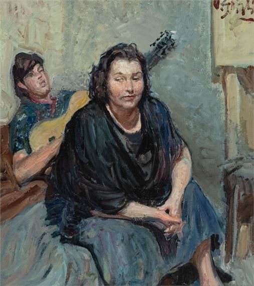 Interno con persone by Paolo Ghiglia