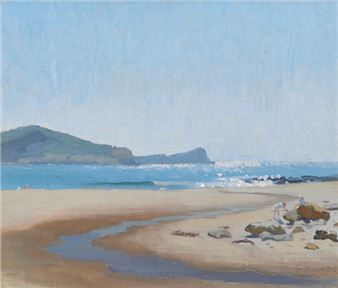 Silver Sea, Avoca - Elioth Gruner