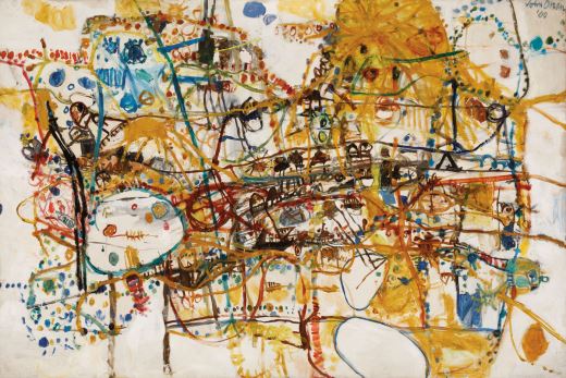 People Who Live in Victoria Street by John Olsen, 1960