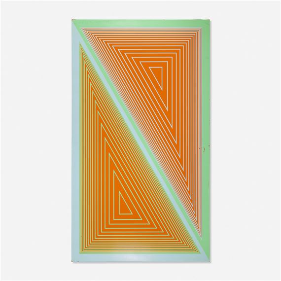 Triangulated Orange by Richard Joseph Anuszkiewicz, 1977