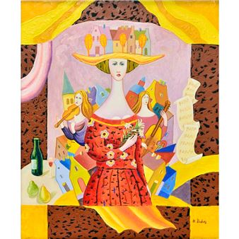 Lady in hat - J. Dukes