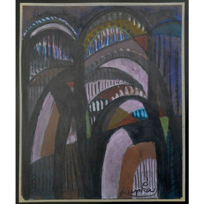 Semi-abstract composition by František Kupka