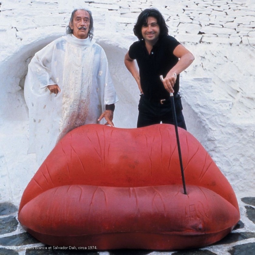 Artwork by Salvador Dalí, Lip sofa, Made of gouache on paper