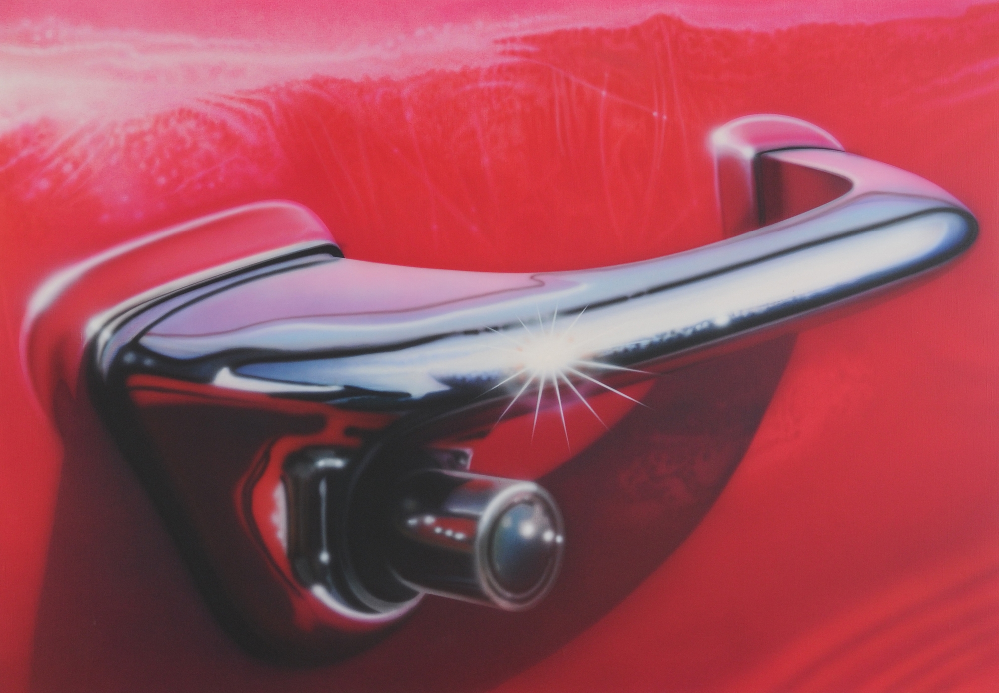 Artwork by Hugo Schumacher, Türgriff (Doorhandle), Made of Acrylic on canvas