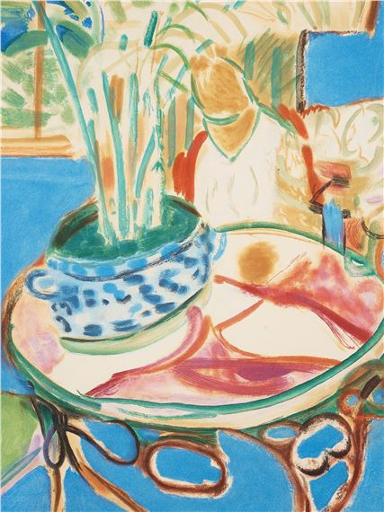 Henri Matisse | Petit intérieur bleu (1952) | MutualArt