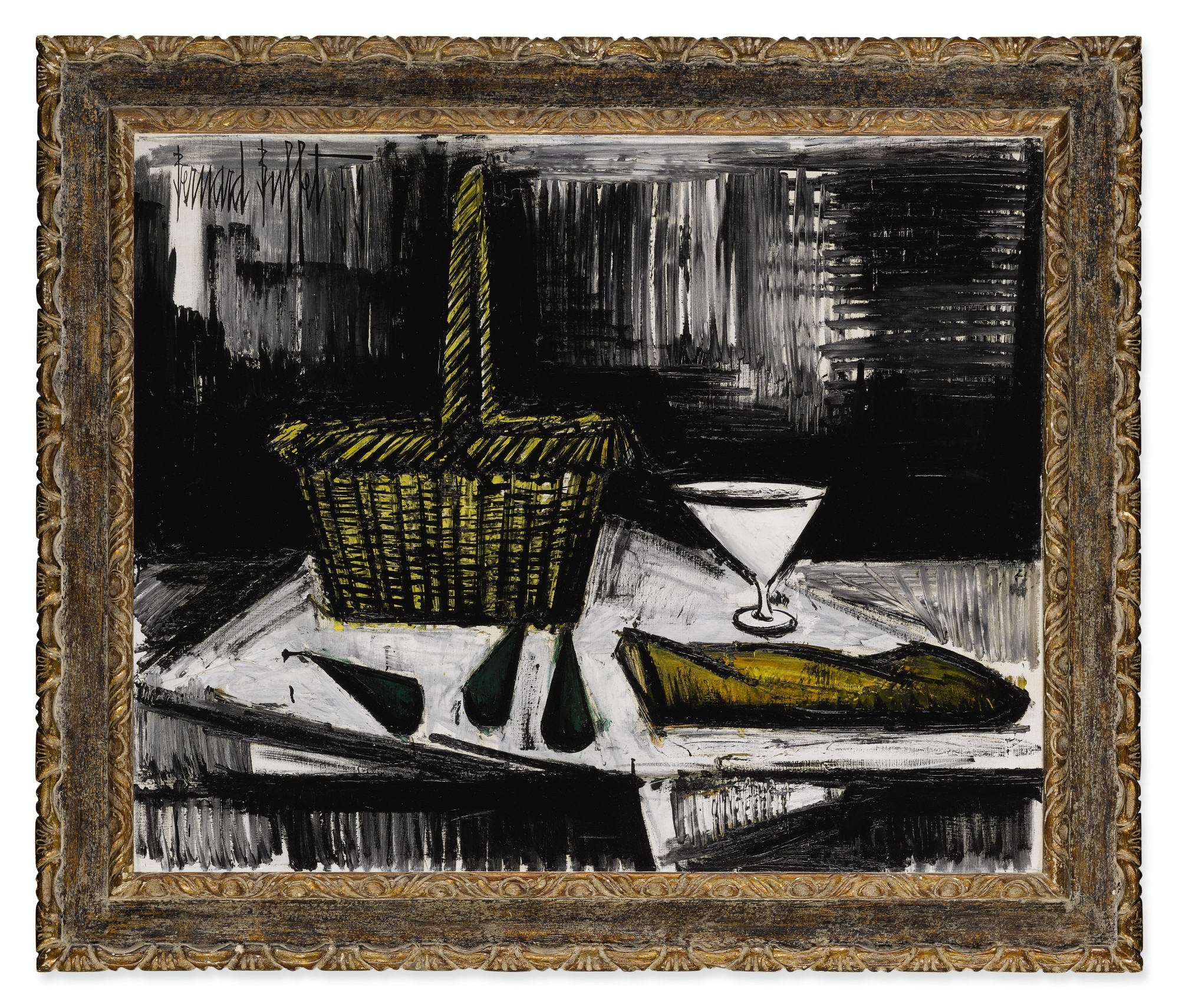 ベルナール・ビュッフェ「Nature morte au verre de vin」希少画集の