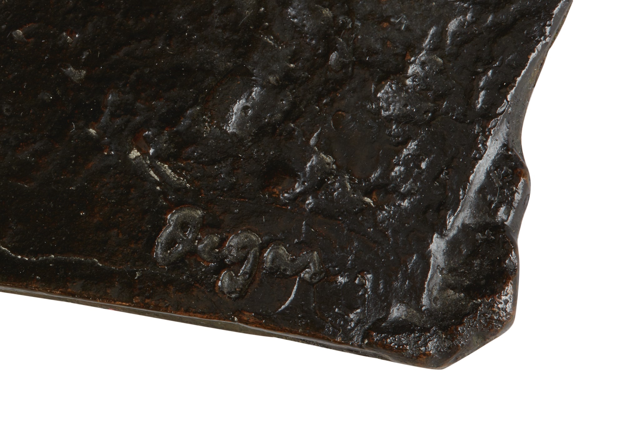 Artwork by Edgar Degas, Cheval au galop sur le pied droit, le pied gauche arrière seul touchant terre & Jockey monté sur le cheval, Made of cast in bronze