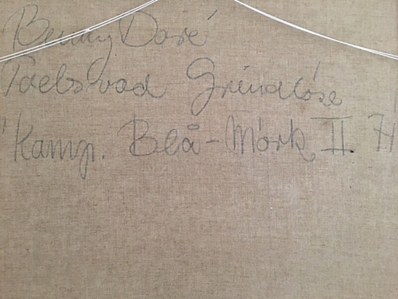 Artwork by Benny Dore, Blå-Mørk II, Made of Oil on canvas