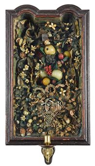 Rare American Queen Anne Filigree and Wax Sconce probably Boston - American School, 18th Century
