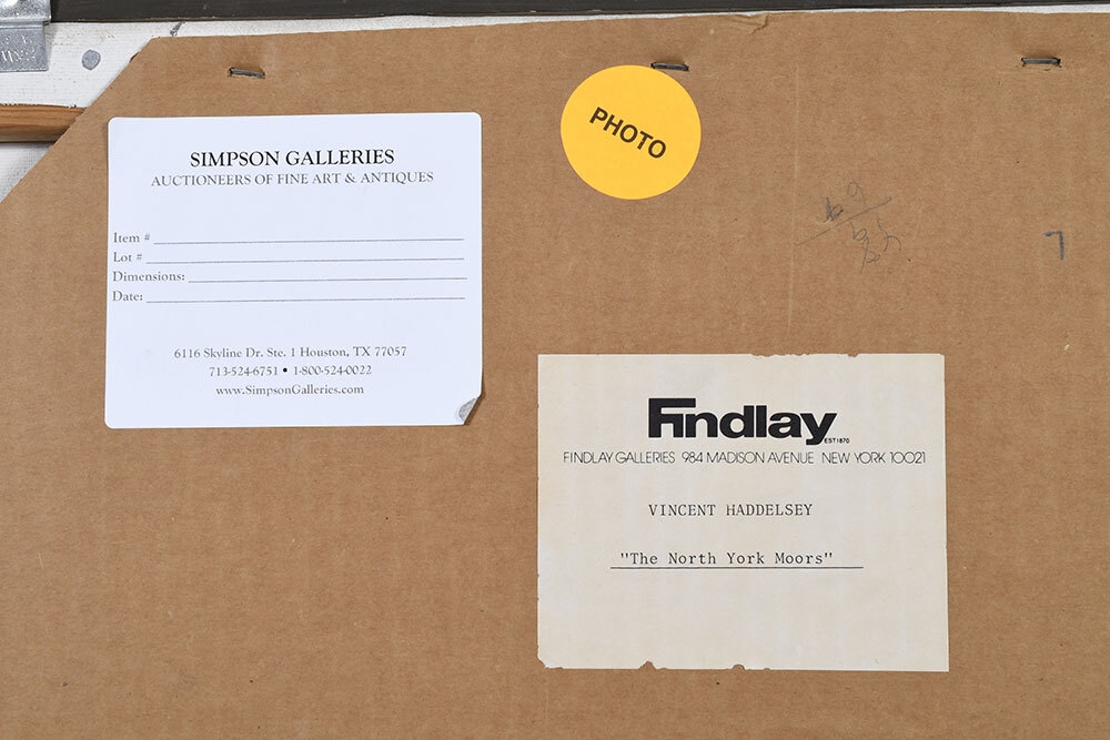 Artwork by Vincent Haddelsey, The North York Moors, Made of oil on canvas