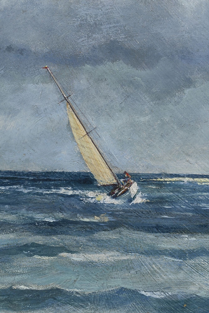 Artwork by Eric Sloane, Squall, Made of oil on board