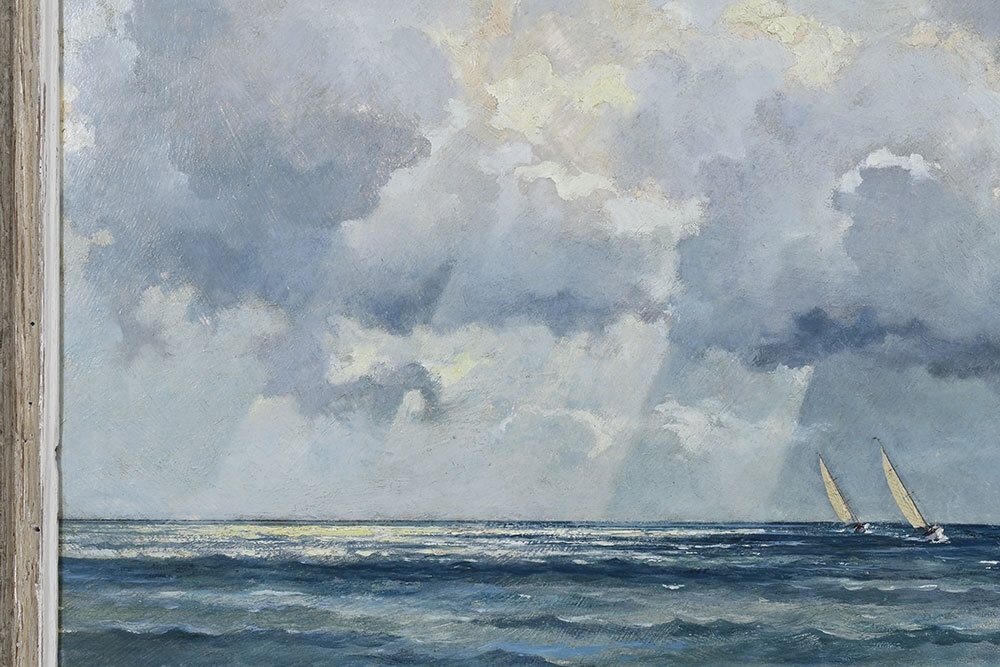 Artwork by Eric Sloane, Squall, Made of oil on board