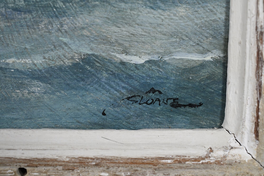 Artwork by Eric Sloane, Squall, Made of oil on board