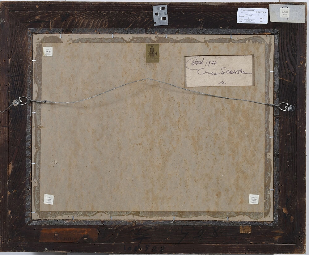 Artwork by Eric Sloane, Squall, Made of oil on board