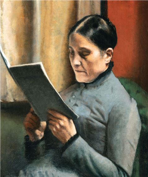 The artist's mother by Georges Lemmen, 1883