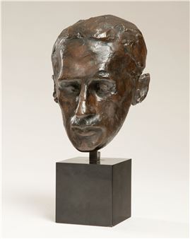 Portrait of Henri Furnémont; A view of the street - Henri Ramah