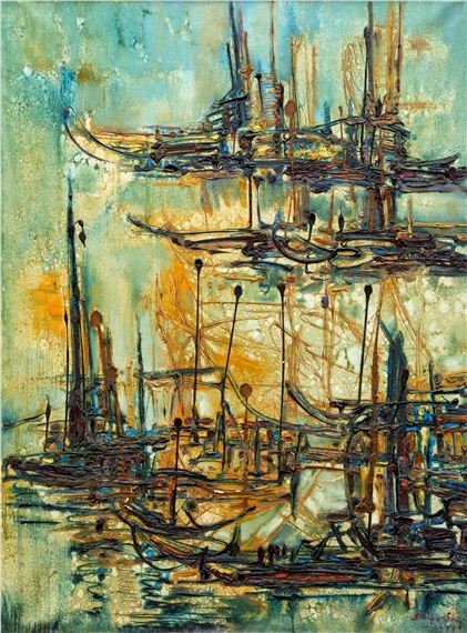 Fisherboats by Sri Hadhy, 1977