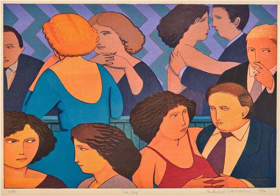 Andrew Stevovich「THE DANCE」1989年 アクアチント Andrew Stevovich「THE DANCE」1989年 アクアチント Andrew Stevovich