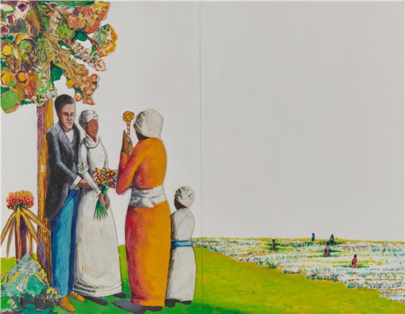 The Wedding by Benny Andrews, 1997